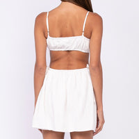 Mirabelle White Mini Dress