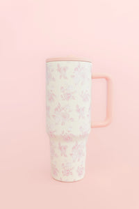 Pink Floral Tumbler