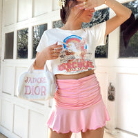 Nicole Pink Mini Skirt