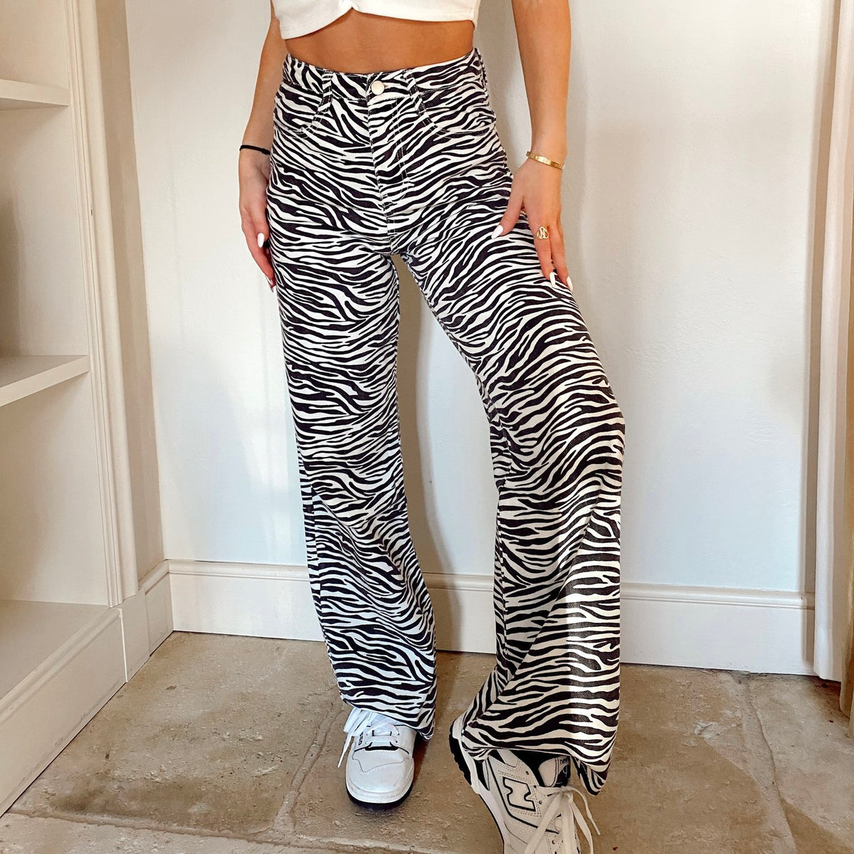 Lulu Black Zebra Pants