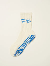 Pretty Girls Blue Grip Socks