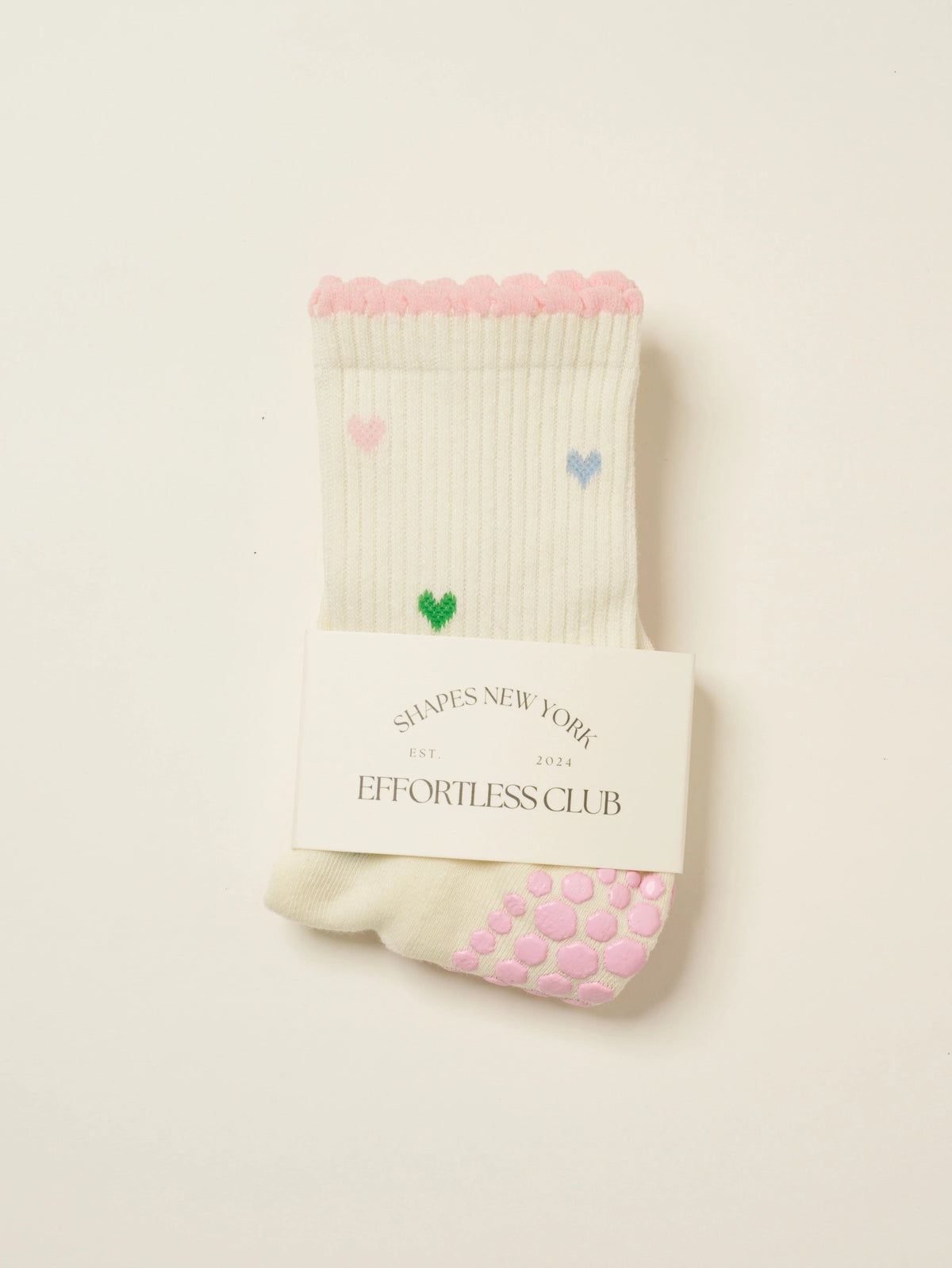 Mini Heart Colorful Grip Socks