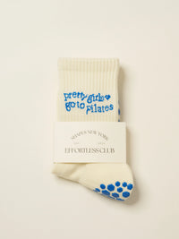 Pretty Girls Blue Grip Socks