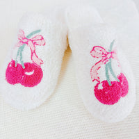 Cherry Bow Slippers