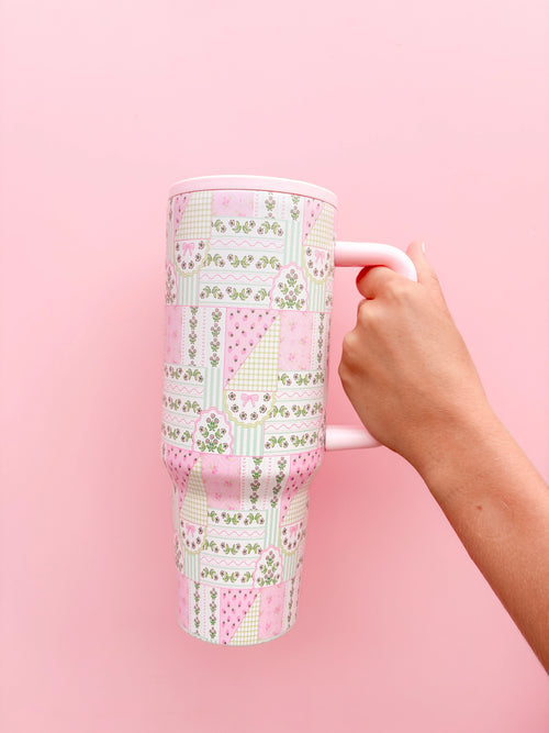 Floral Patchwork Tumbler