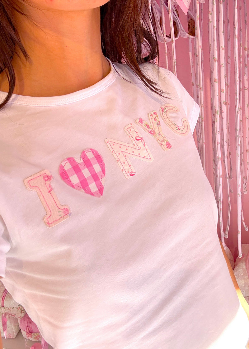 I Heart NYC White Baby Tee