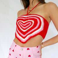 Marie Red Heart Crochet Halter