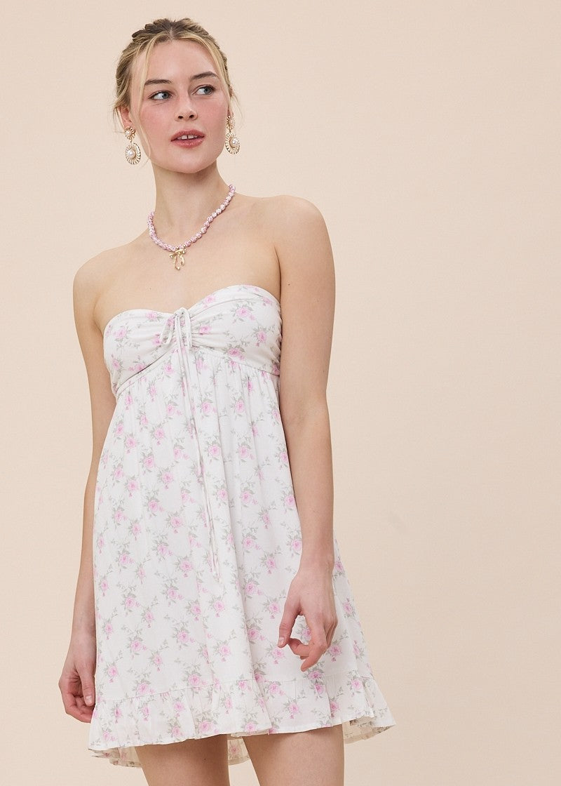 Tammy Pink Floral Mini Dress