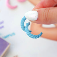Spiraling Out Colored Earrings