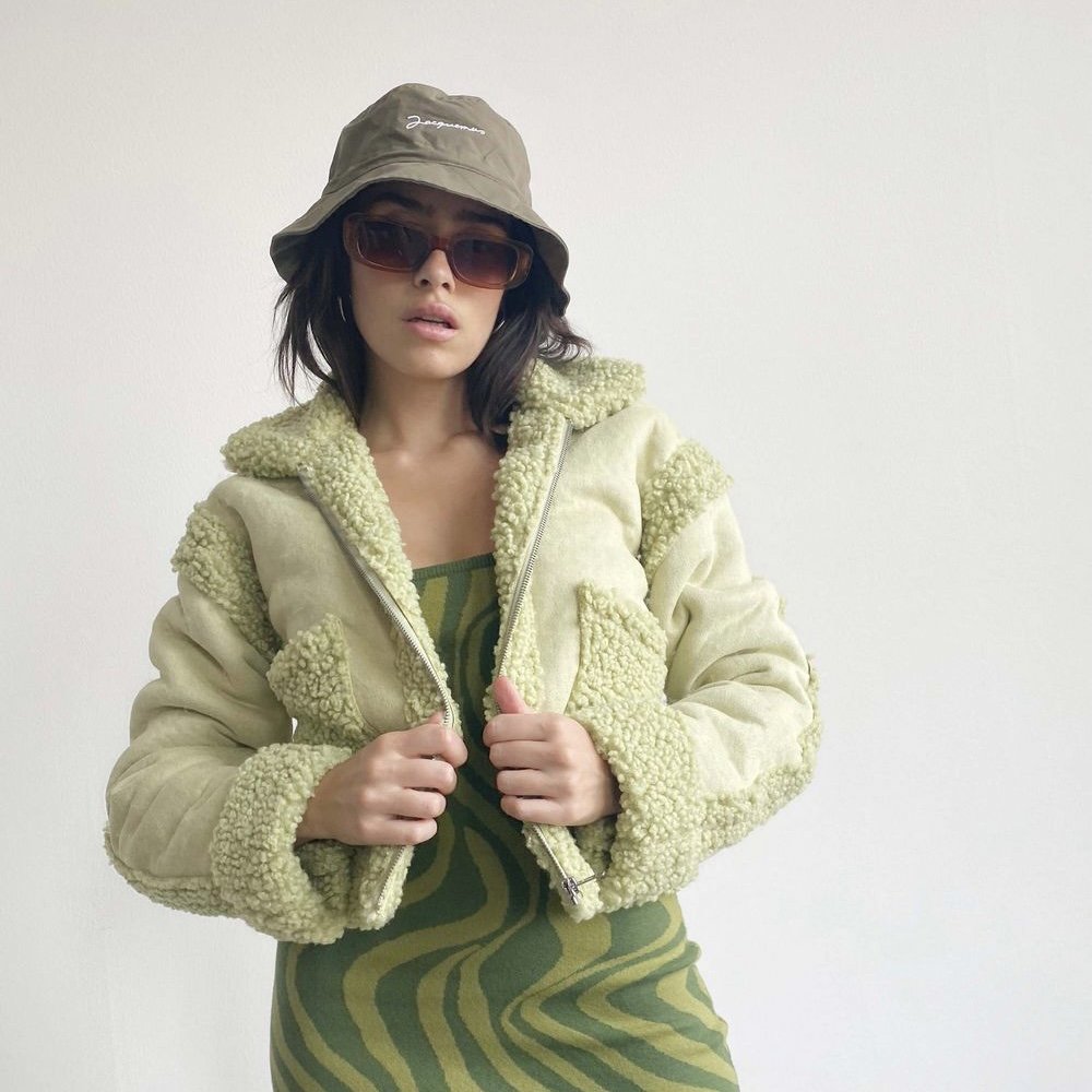 Blair Green Sherpa Jacket