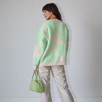 Dahlia Green Smile Sweater