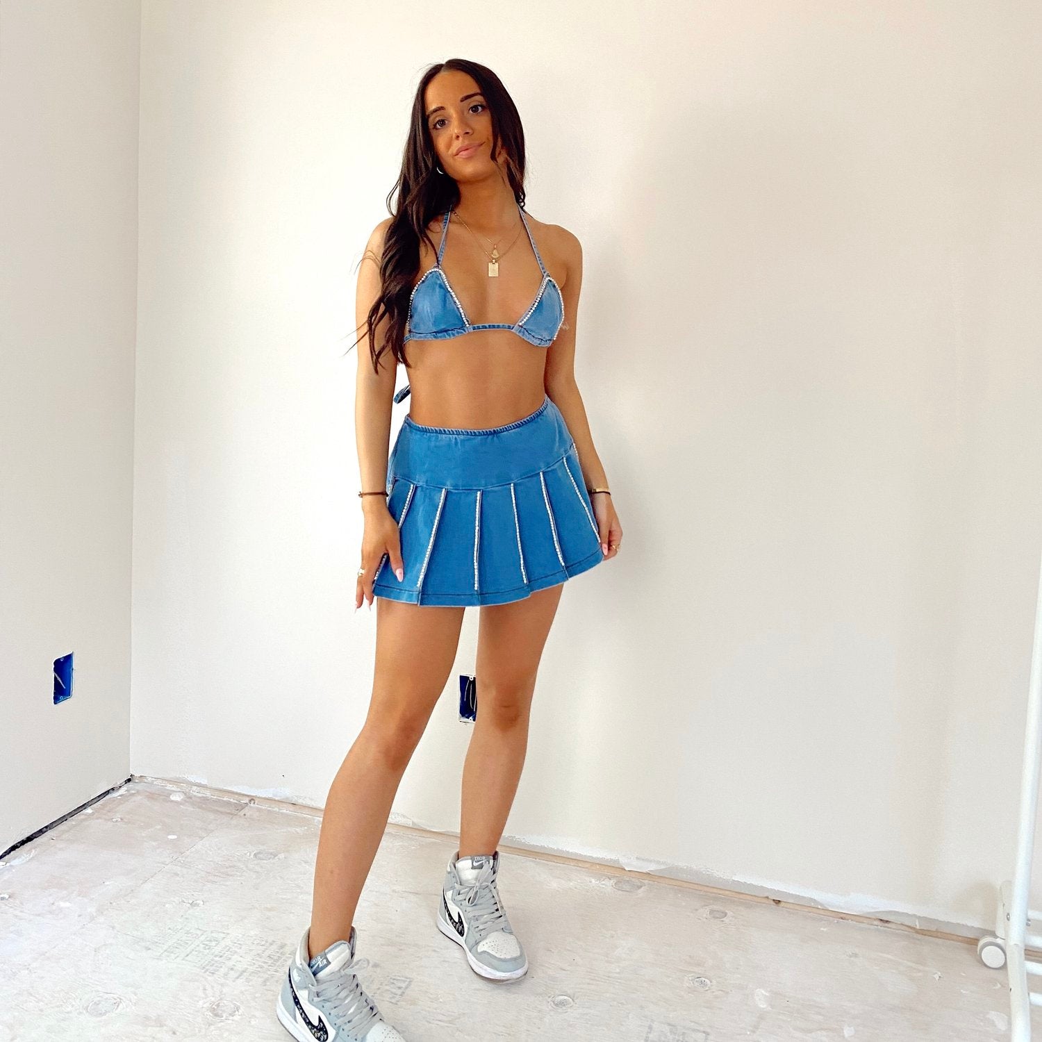 【threetimes】 Cheery skirt ♥4Color ZZ Pleated Cheer Skirt – Miss Cocky