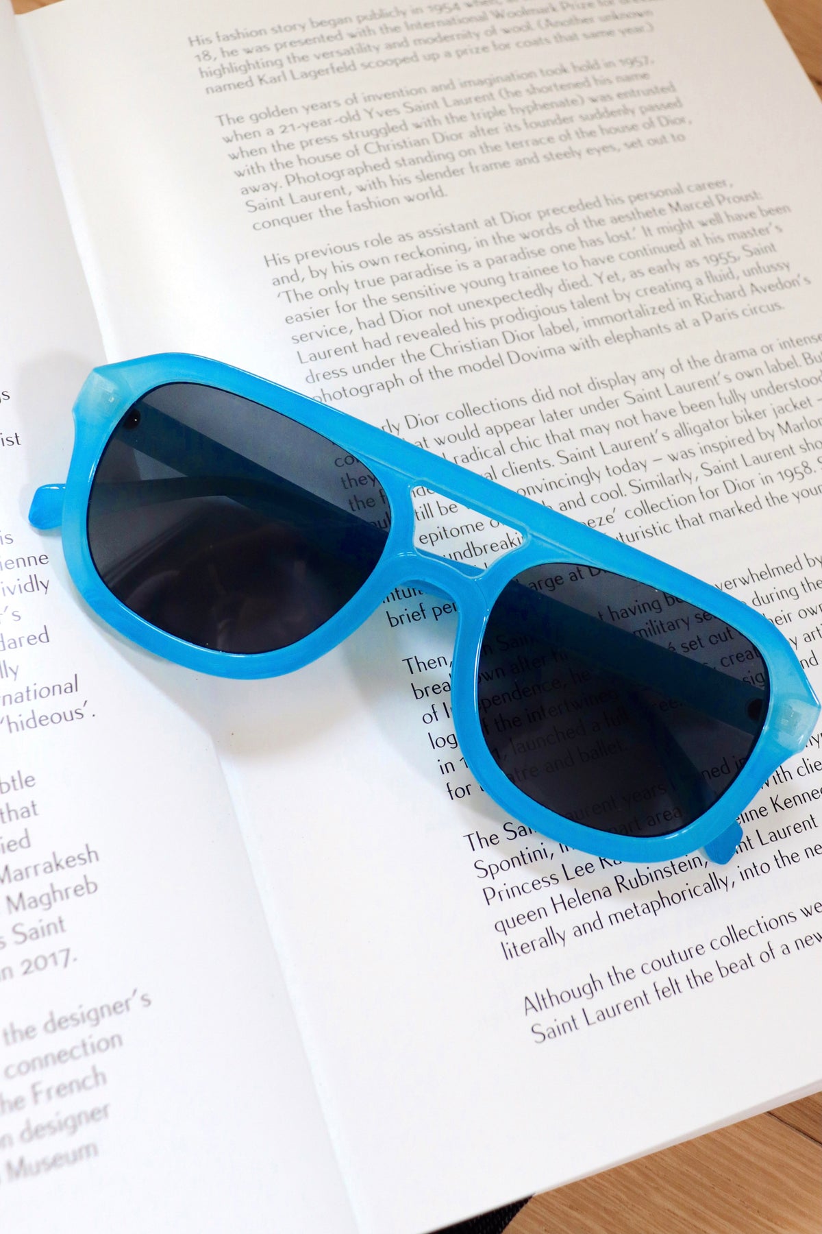 Zoe Blue Frame Sunglasses