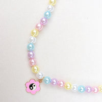 Pink Yin Yang Beaded Necklace