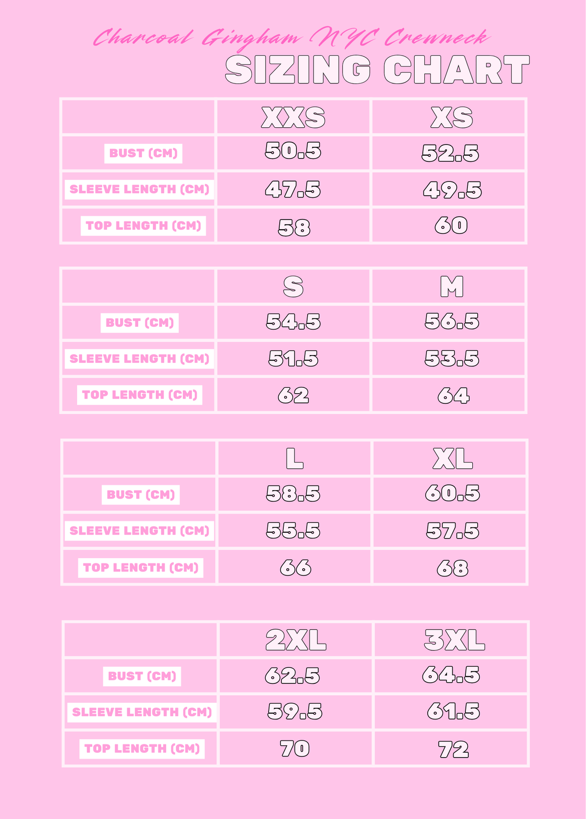 Charcoal Gingham NYC Crewneck