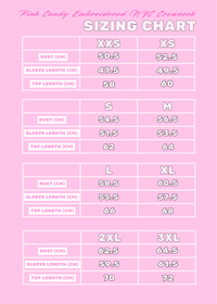 Preorder: Pink Candy Embroidered NYC Crewneck