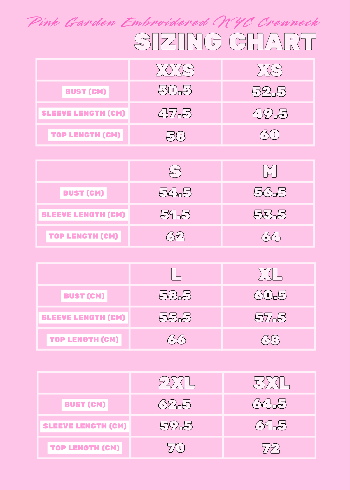 Preorder: Pink Garden Embroidered NYC Crewneck