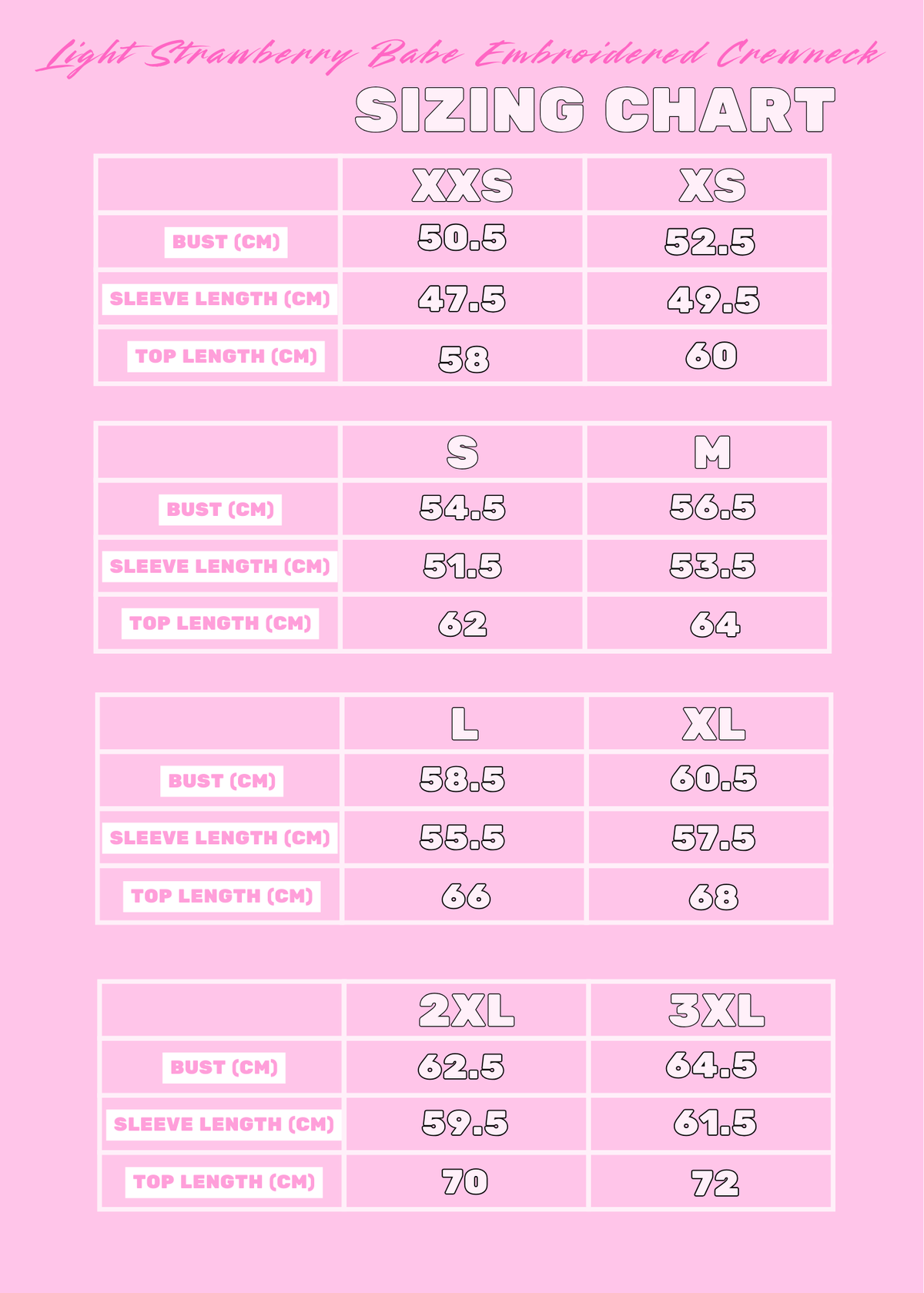 Preorder: Light Strawberry Babe Embroidered NYC Crewneck