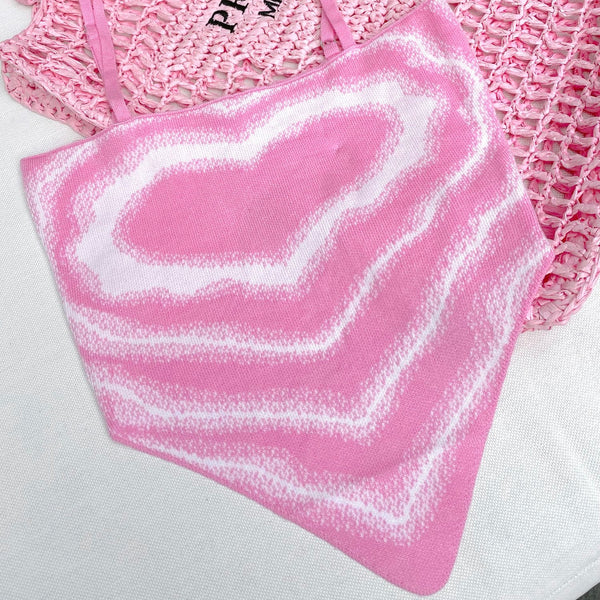 Knit Valentine Top Pink
