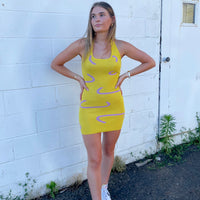 Sound Of Sunshine Yellow Knit Dress