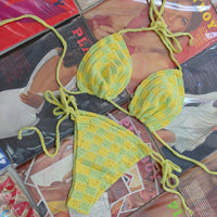 Kia Lemon Crochet Handmade Bikini Set