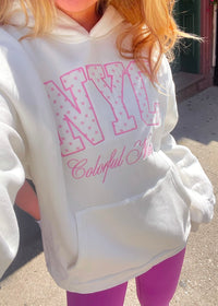 Preorder: Polka Dot Babe Embroidered NYC Hoodie