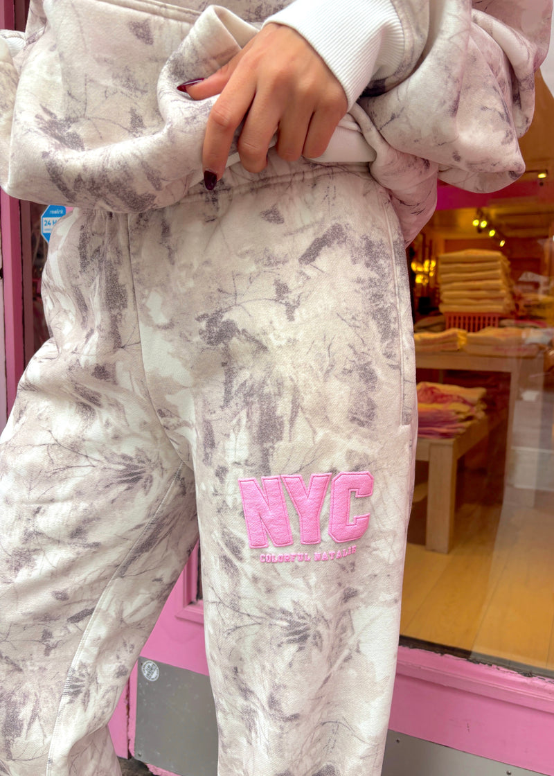 NYC Camo Pink Puff Print Sweatpants