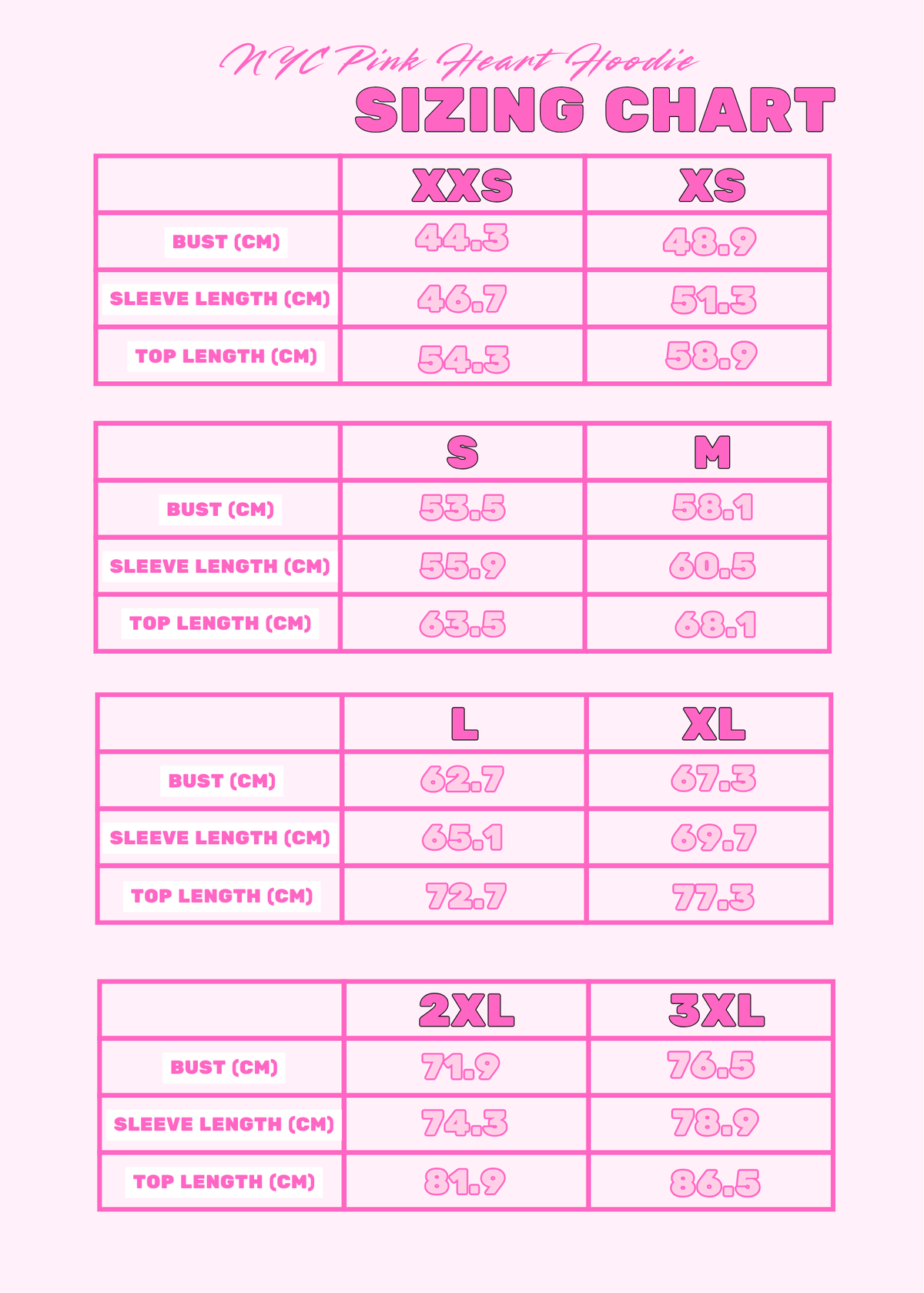 NYC Pink Heart Hoodie