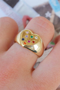 Pavé Heart Ring