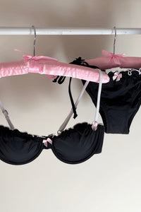 Anne Black Bow Bikini Set