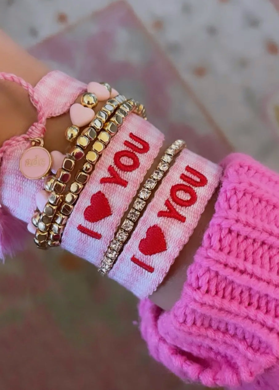 I Love You Woven Bracelet