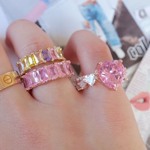Bedazzled Pink Ring