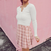 Madelyn Pink Skater Skirt