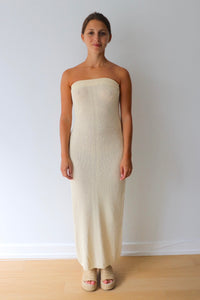 Cynthia Cream Sweater Maxi Dress