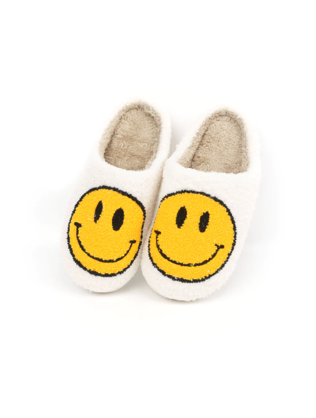 Yellow Classic Smiley Slippers