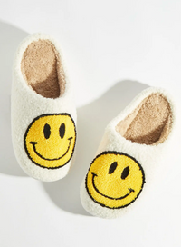 Yellow Classic Smiley Slippers