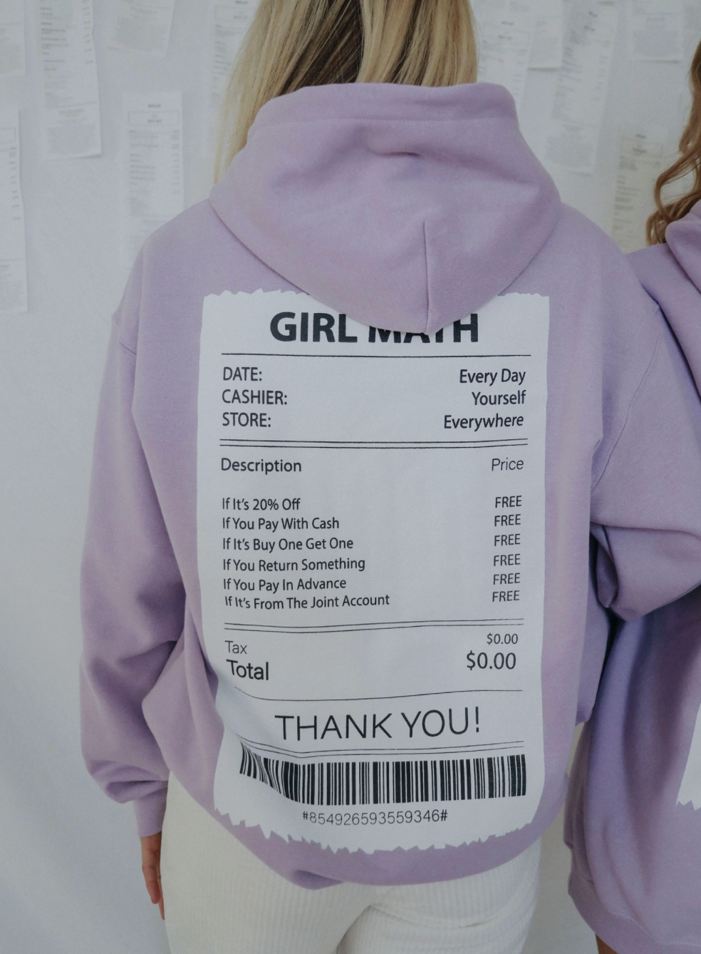 Girl Math Purple Hoodie