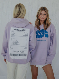 Girl Math Purple Hoodie