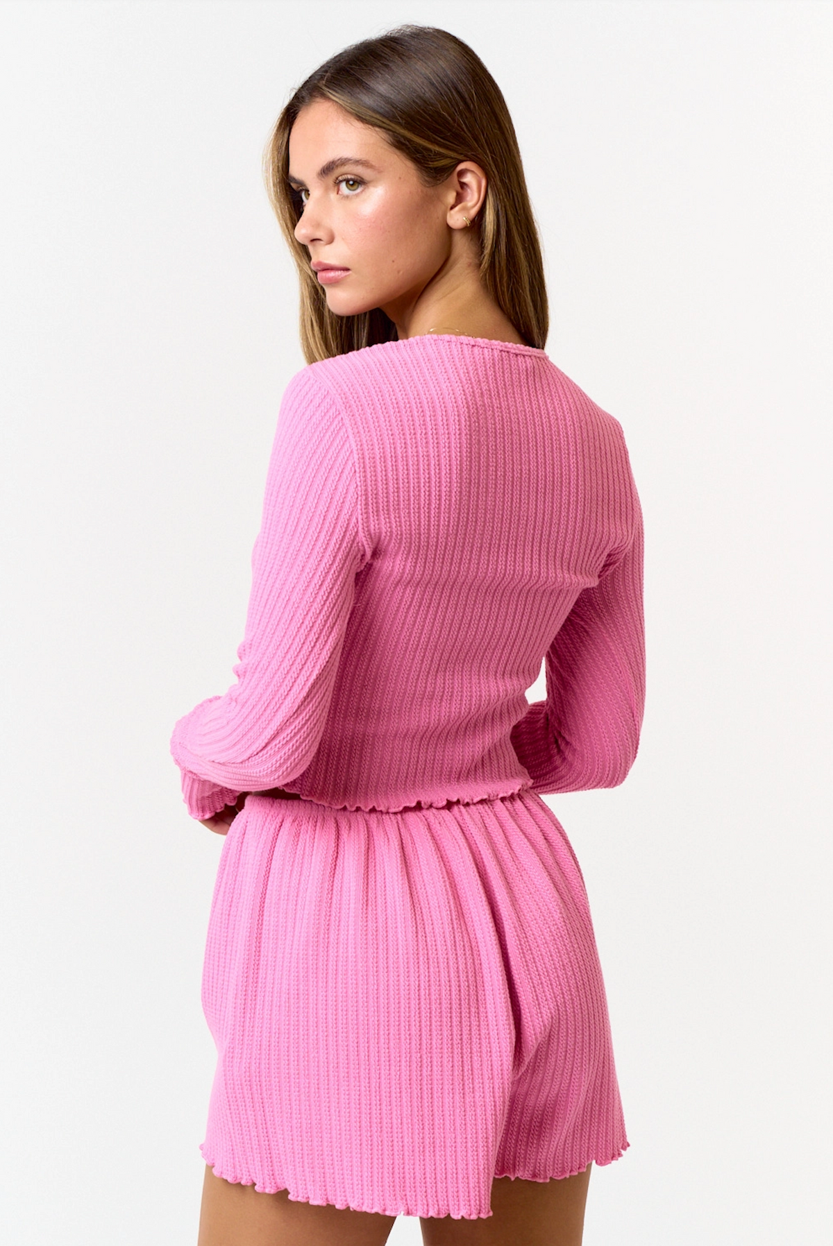 Mollie Pink Bow Lounge Top