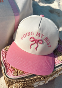 Doing My Best Pink Trucker Hat