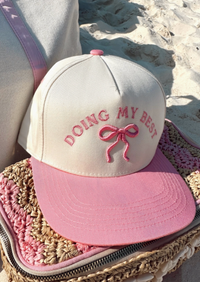 Doing My Best Pink Trucker Hat