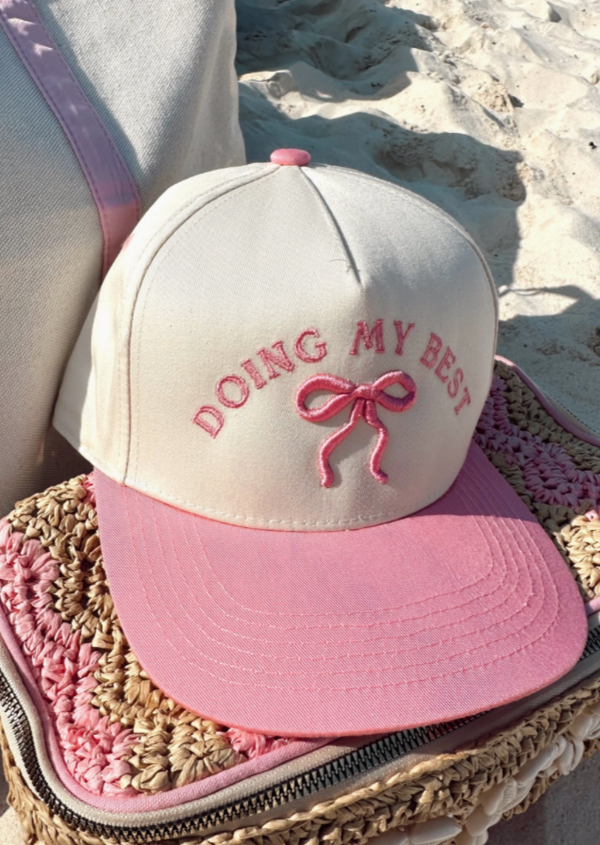 Doing My Best Pink Trucker Hat