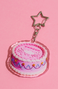 Cancer Glitter Keychain