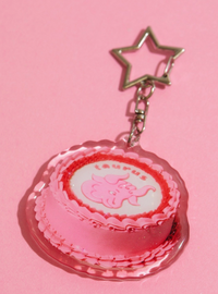 Taurus Glitter Keychain