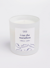 I Ran The Marathon Candle