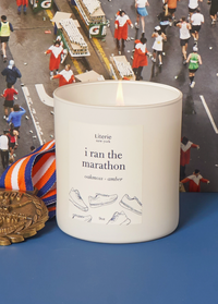 I Ran The Marathon Candle