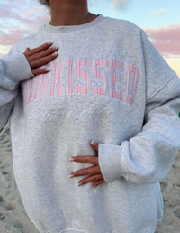 Sunkissed Grey Striped Crewneck