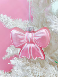 Pink Bow Ornament