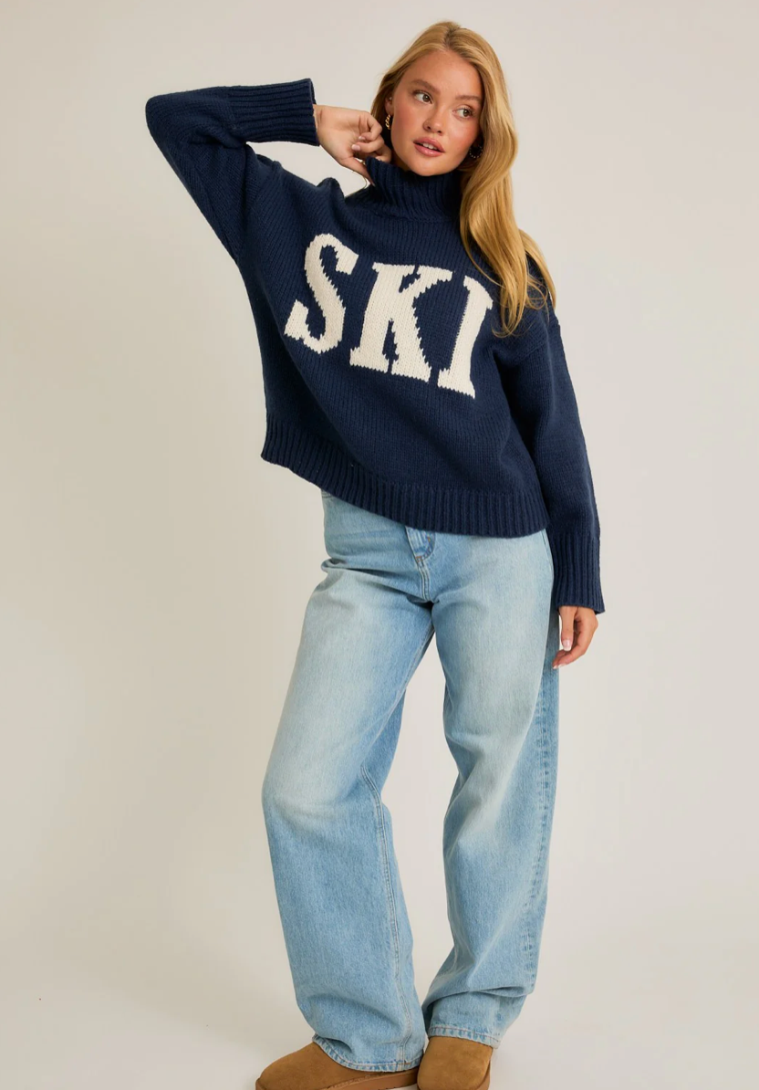 Ski High Neck Oversized Sweater