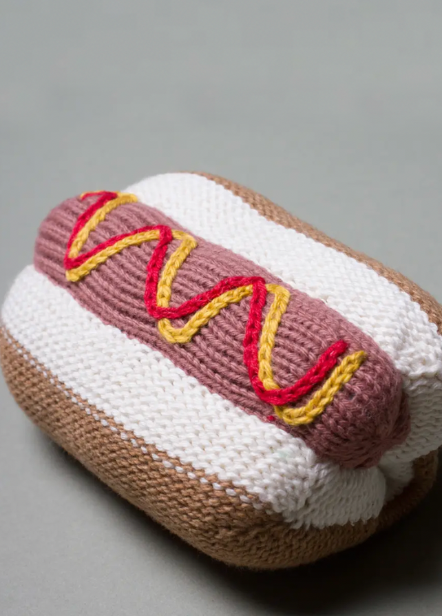 Hot Dog Rattle Toy